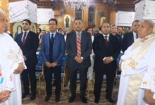 محافظ القليوبية يشارك في قداس عيد القيامة المجيد بكنيسة العذراء ببنها