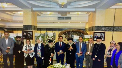 رئيس جامعة بنها يقدم التهنئة للأخوة المسيحيين بعيد القيامة المجيد في مطرانية بنها والكنيسة الإنجيلية