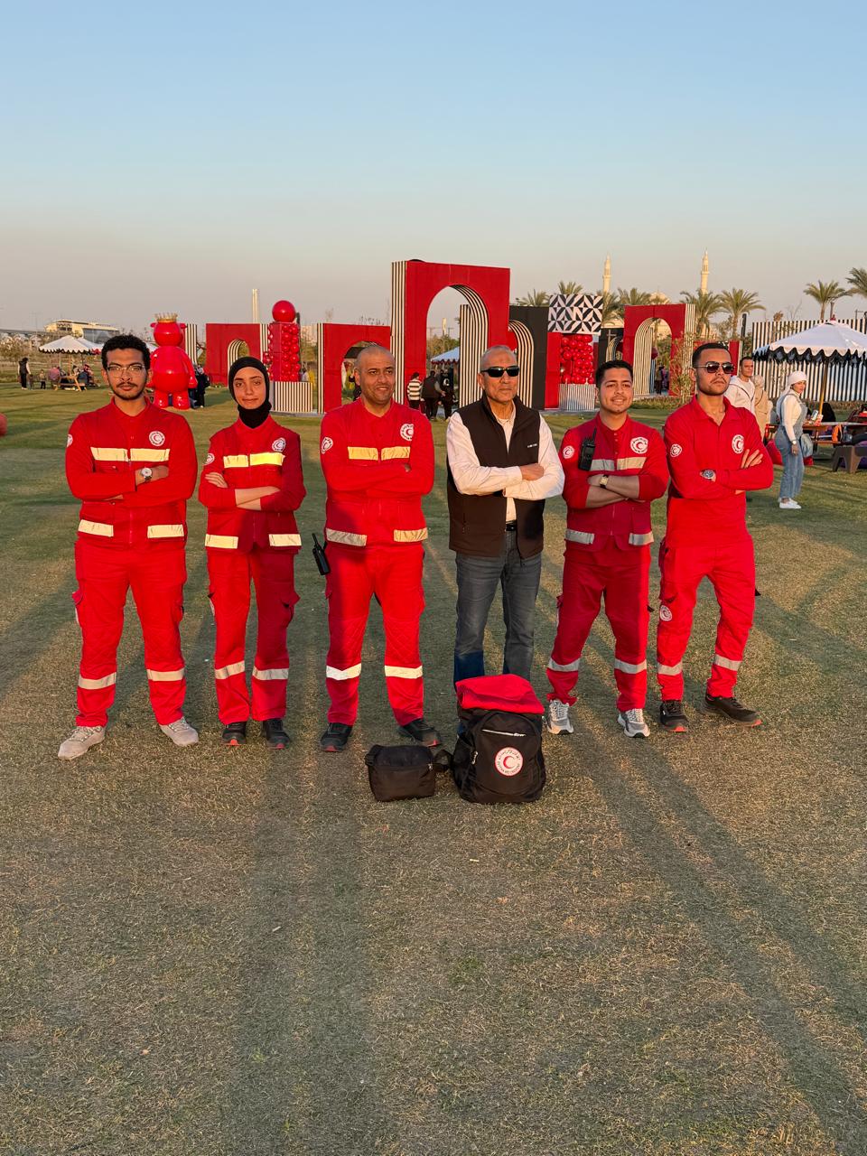 النهر الأخضر يستقطب الزوار في كرنفال الربيع.. والهلال الأحمر المصري يوفّر التأمين الطبي الشامل