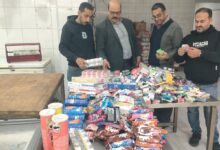 ضبط سلع غذائية منتهية الصلاحية وسجائر مجهولة المصدر بشرق الإسكندرية