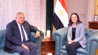 وزيرة التضامن الاجتماعي تلتقي رئيس المجلس القومي لحقوق الإنسان