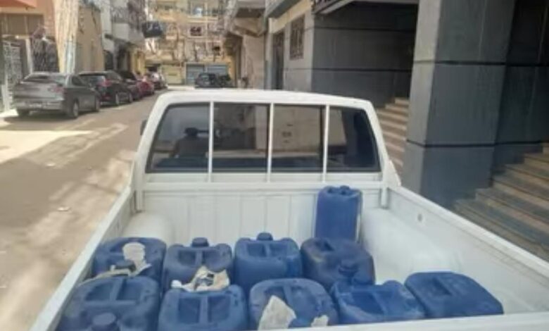 ضبط ٢٠٠ لتر سولار مدعم قبل تهريبه للسوق السوداء بالإسكندرية 