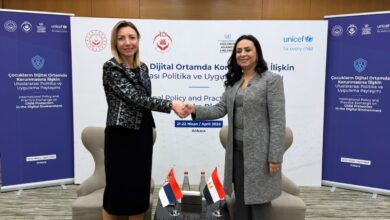 وزيرة التضامن الاجتماعي تلتقي وزيرة التمكين الاقتصادي والسياسي للنساء بجمهورية صربيا 