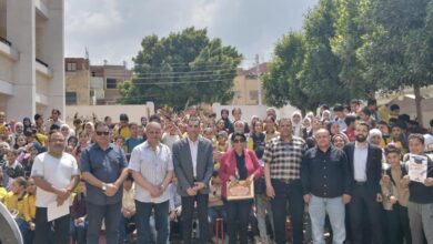 ابو شميلة يحتفل بعيد تحرير سيناء فى زوليخة مع طلائع مدرسة محمد فريد بالعزيزية