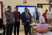 “سعد عسل” يتفقد مدرسة أم المؤمنين الثانوية فى أولى متابعاته للعملية التعليمية ببنها