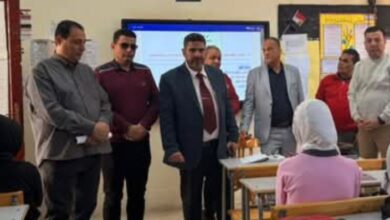 “سعد عسل” يتفقد مدرسة أم المؤمنين الثانوية فى أولى متابعاته للعملية التعليمية ببنها