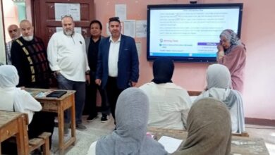 حرصا على إنضباطمدير تعليم بنها يتفقد عددا من المدارس