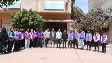 تحت شعار “متطوعون في حب مصر”.. شباب كفر الشيخ يجمّلون مراكز بيلا