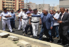 محافظ السويس يتفقد تطوير عمارات الدلتا بحي فيصل بالمحافظة