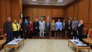 جامعة كفر الشيخ تستقبل فريق الدعم الفني لمشروع تطوير نظم الاختبارات العملية والشفهية