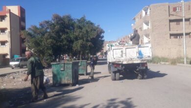 رفع 140طن قمامة خلال حملة مكثفة لنظافة شوارع وميادين الأقصر