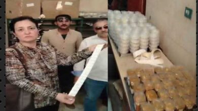 ضبط مصنع حلويات مخالف بالفيوم يستخدم خامات مجهولة ويضلل المستهلكين