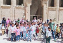 زيارة علمية لمعهد إدفو الابتدائي النموذجي الأزهري إلى معبد حورس