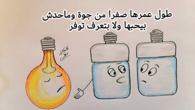 كاريكاتير الطبعه الأولى (اللمبه)