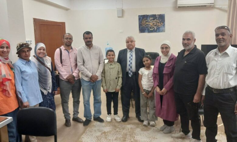 “وكيل تعليم الأقصر” يستقبل أبطال” تحدى القراءة العربى” قبل التصفيات الجمهورية