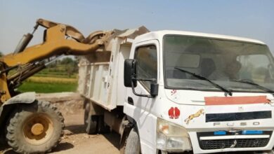 حملات مكثفة للنظافة ورفع الإشغالات بمراكز الفيوم لتحسين المظهر الحضاري والخدمات