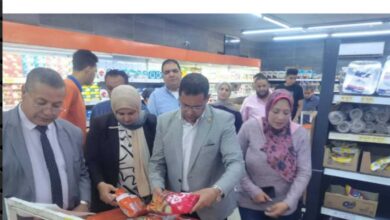 جولة رقابية مكثفة بأبشواي لضبط الأسواق.. وتحريز لحوم مجهولة المصدر وإحالتها للنيابة