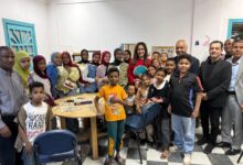 وزيرة الثقافة تزور مكتبة الطفل والشباب بمنطقة المعني في قنا