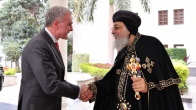 البابا تواضروس يستقبل الأمير الروماني رادو بالمقر البابوي