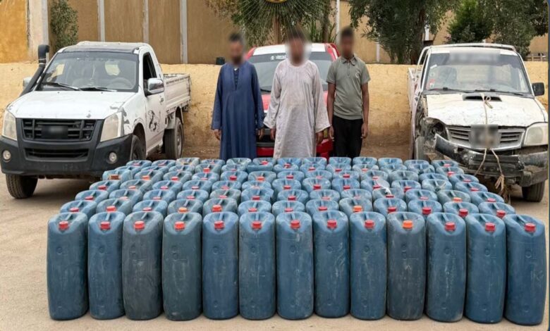 قبل بيعها بالسوق السوداء..ضبط 5 أطنان مواد بترولية في أسوان