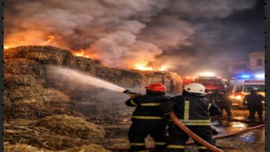 السيطرة على حريق بمخزن نباتات طبية في الفيوم دون إصابات