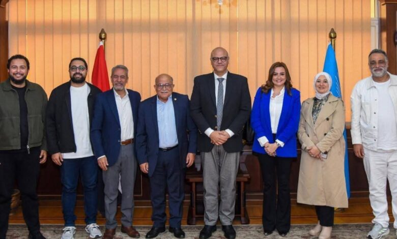 محافظ الإسكندرية يستقبل وفد مهرجان الإسكندرية للفيلم القصير