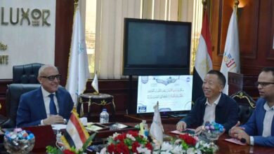 ” محافظ الأقصر” يستقبل وفداً ثقافياً صينيا لبحث سبل التعاون وتبادل المعرفة