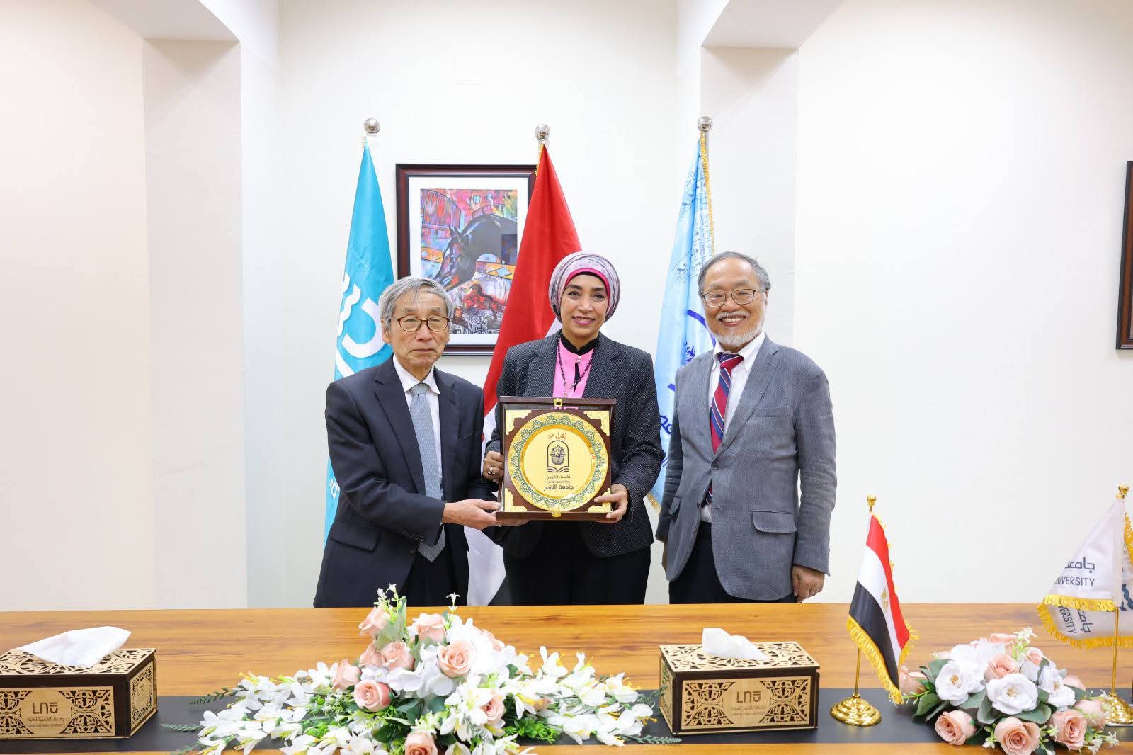 “جامعة الأقصر” تستقبل وفد الجامعةالمصرية اليابانية للعلوم والتكنولوجيا