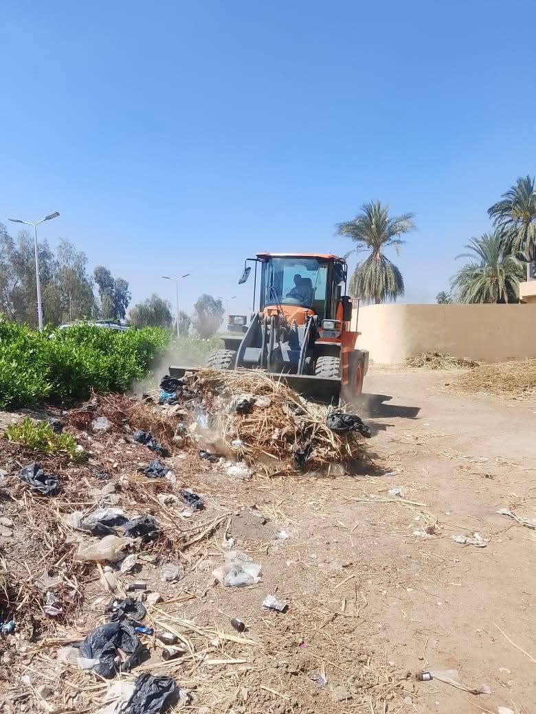 رفع 40طن قمامة ومخلفات خلال حملات مكثفة بميادين الأقصر