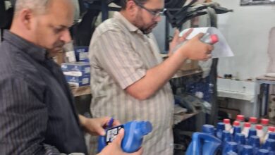 ضبط 966 عبوة مواد غذائية منتهية الصلاحية ونصف طن لحوم ودواجن غير صالحة بالغربيه 