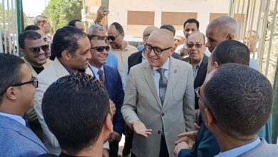 “محافظ الأقصر” يوجه بإنشاء ملعب خماسى خلال جولته لتفقد مشروعات أرمنت