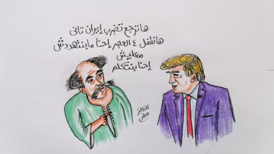 كاريكاتير الطبعه الأولى (ترامب)