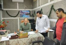 الشطورى يتابع سير العمل بالمركز التكنولوجى