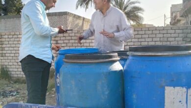 ضبط 2 طن ألبان مغشوشة بـ”الفورمالين” وتحرير 15 محضر إشغال خلال حملة تفتيشية مكبرة بالمنيا