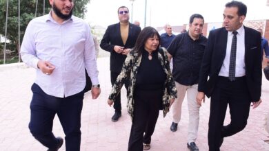 وفد دولي يتفقد جامعة الألف فدان