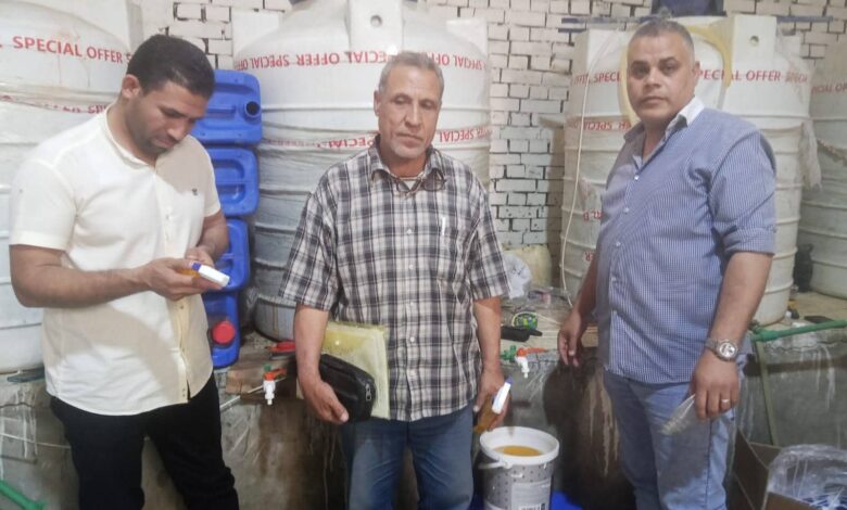 ضبط ( ٣ ) اطنان مبيدات حشرية بكرداسة ضبط ( ٣ ) اطنان مبيدات حشرية بكرداسة