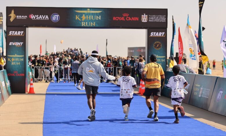 مشاركة 1000 متسابق من جنسيات مختلفة في أول ماراثون رياضي عالمي بمنطقة الأهرامات تحت شعار “Kahun Run مشاركة 1000 متسابق من جنسيات مختلفة في أول ماراثون رياضي عالمي بمنطقة الأهرامات تحت شعار “Kahun Run