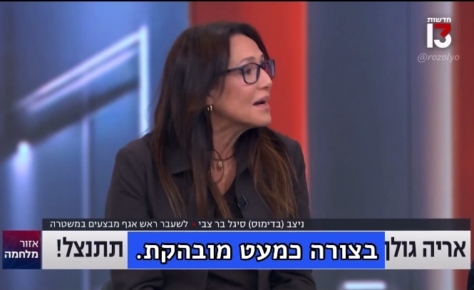 سيغال بار تسفي تشيد بموقف عرب إسرائيل.