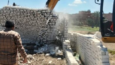 إزالة 26 حالة تعدٍ بالفيوم واسترداد 4 آلاف متر ضمن الموجة 29