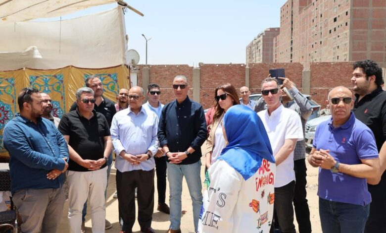 محافظ الجيزة يشهد الإستعدادات النهائية لبدء إنشاء مجمع مدارس كعابيش