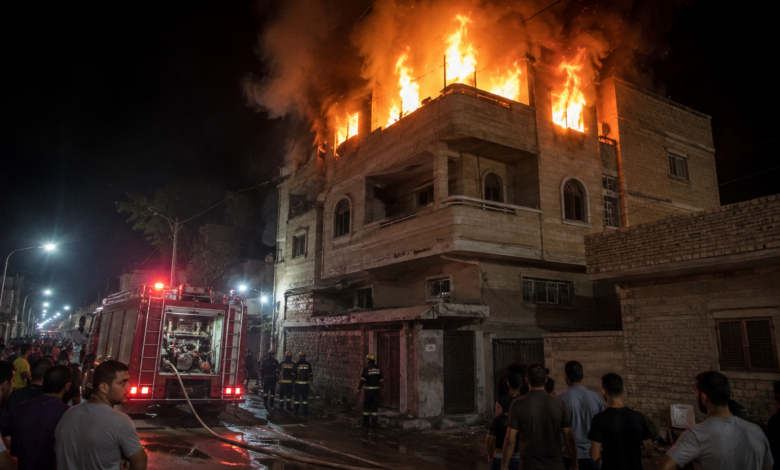 السيطرة على حريق بمنزل مكوّن من 3 طوابق في عزبة عاشور بالفيوم دون خسائر بشرية