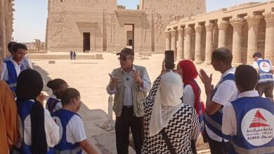 مكتبة مصر العامة بأسوان تنظم جولة أثرية لتاريخ معبد فيلة وجهود إنقاذه