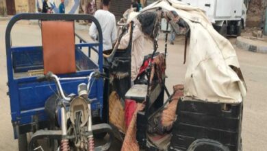 نقل 3 مصابين إلى مستشفى أبشواي المركزي بعد حادث تصادم بمركز يوسف الصديق