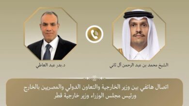 اتصال هاتفي بين وزير الخارجية المصرى ونظيره القطري لبحث مستجدات الأوضاع الإقليمية