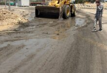 تمهيدا للتنفيذ٠٠انطلاق تجهيزات تطوير دوران محور عدلى منصور ببنى سويف