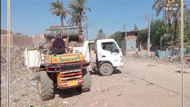 حملات مكثفه لازالة مخالفات البناء وحملات النظافة ورفع كفاءة الخدمات بقرى ومراكز بني سويف