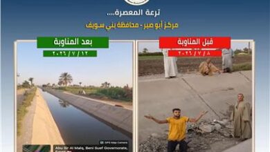 الري توضح حقيقة فيديو “ترعة المعصرة” الجافة ببني سويف
