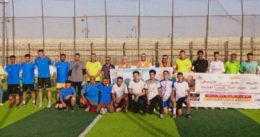 مديرية الشباب والرياضة ببنى سويف تنظم دورى خماسى كرة قدم لمراكز الشباب للتوعية بمخاطر الإدمان