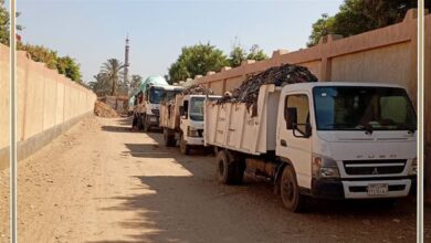 الوحدات المحلية تواصل عملها برفع المخلفات ورفع كفاءة الخدمات بجميع قرى ومدن محافظة بني سويف