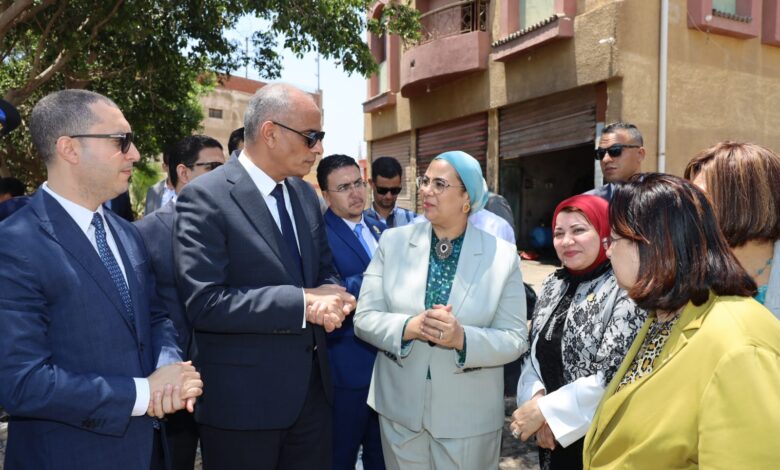 محافظ كفرالشيخ ورئيسة المجلس القومي للمرأة يتفقدان الأرض المخصصة لإنشاء مقر فرع المجلس بالمحافظة